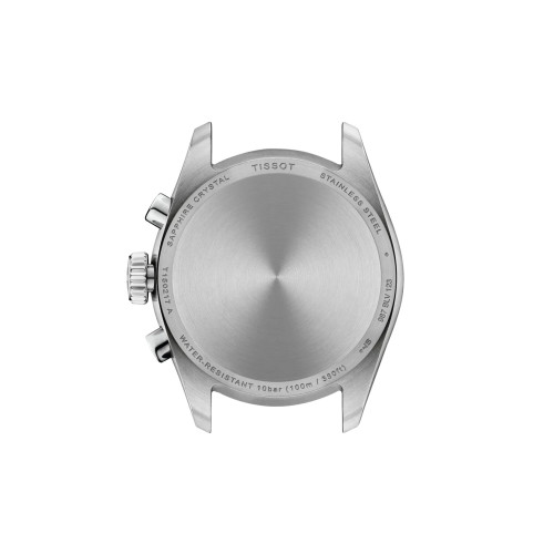 Reloj Tissot PR100 Chrono 36mm esfera nácar azul