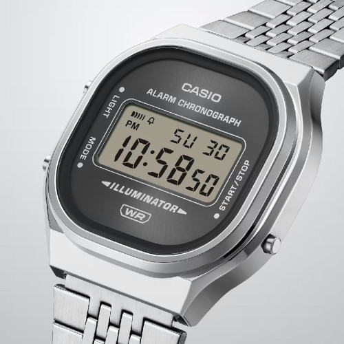 Reloj Casio Collection Digital esfera gris 37x38mm