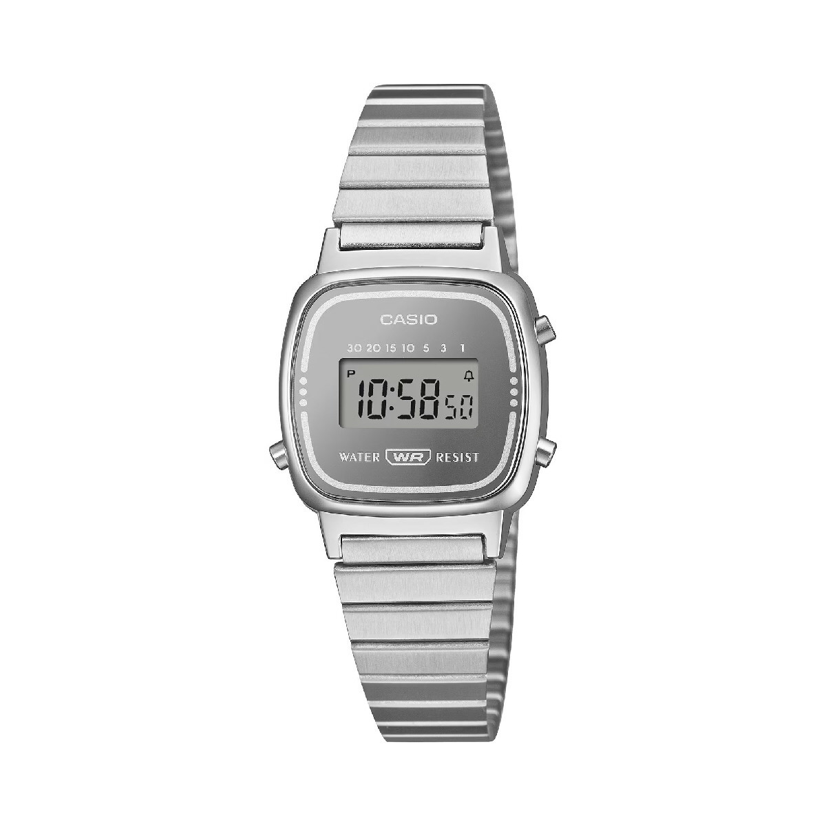 Reloj Casio Collection Digital esfera gris 24x30mm
