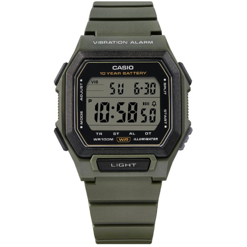 Relojj Casio Collection digital caja y correa verde
