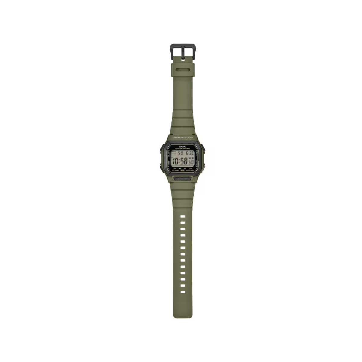 Relojj Casio Collection digital caja y correa verde