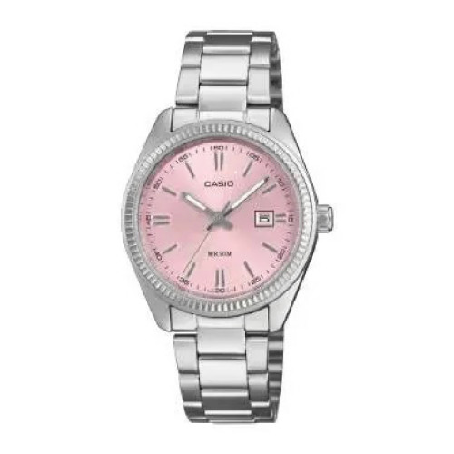 Reloj Casio para señora 30mm esfera rosa