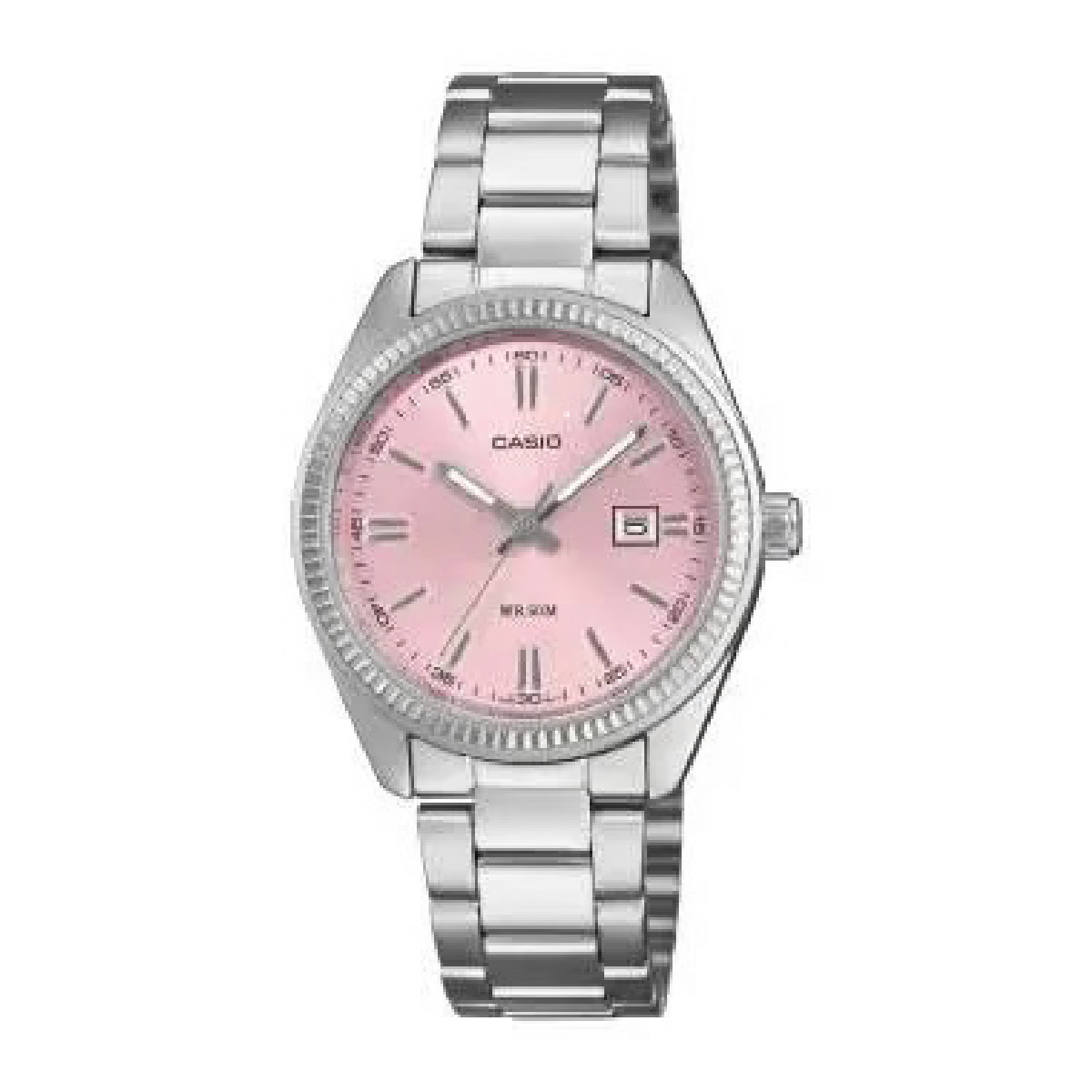 Reloj Casio para señora 30mm esfera rosa