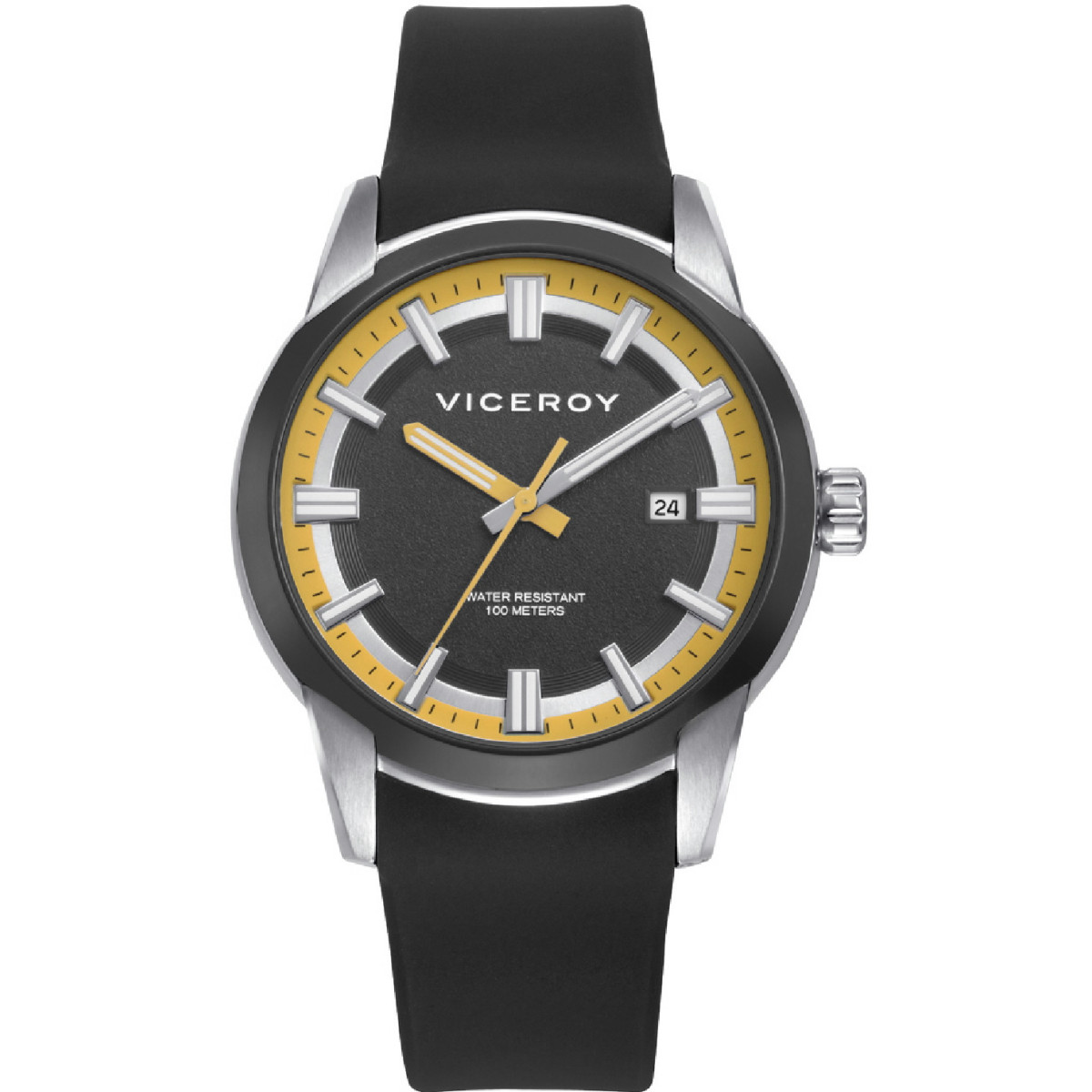 Reloj Viceroy Nexus 40mm acero bitono negro colección Abraham Mateo