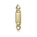 Pendiente único Viceroy de acero Ip dorado cadena con placa,colección Abraham Mateo