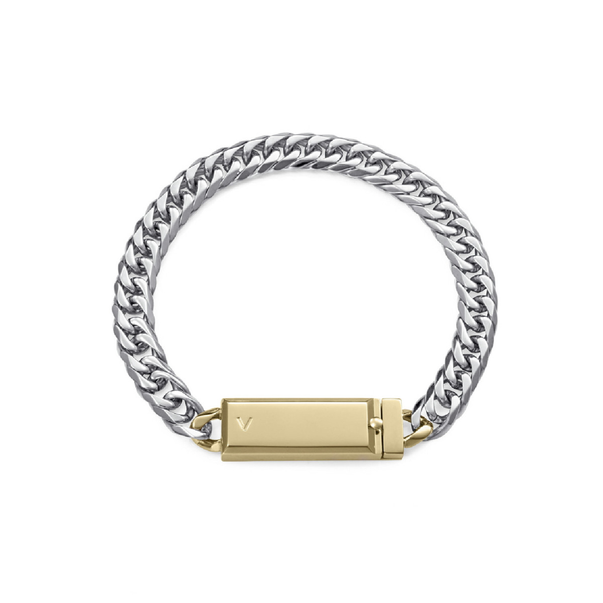Pulsera Viceroy acero bitono dorado 20cm para hombre y mujer colleción Abraham Mateo
