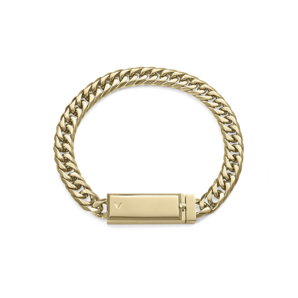 Pulsera Viceroy acero IP dorado 20cm para hombre y mujer colleción Abraham Mateo