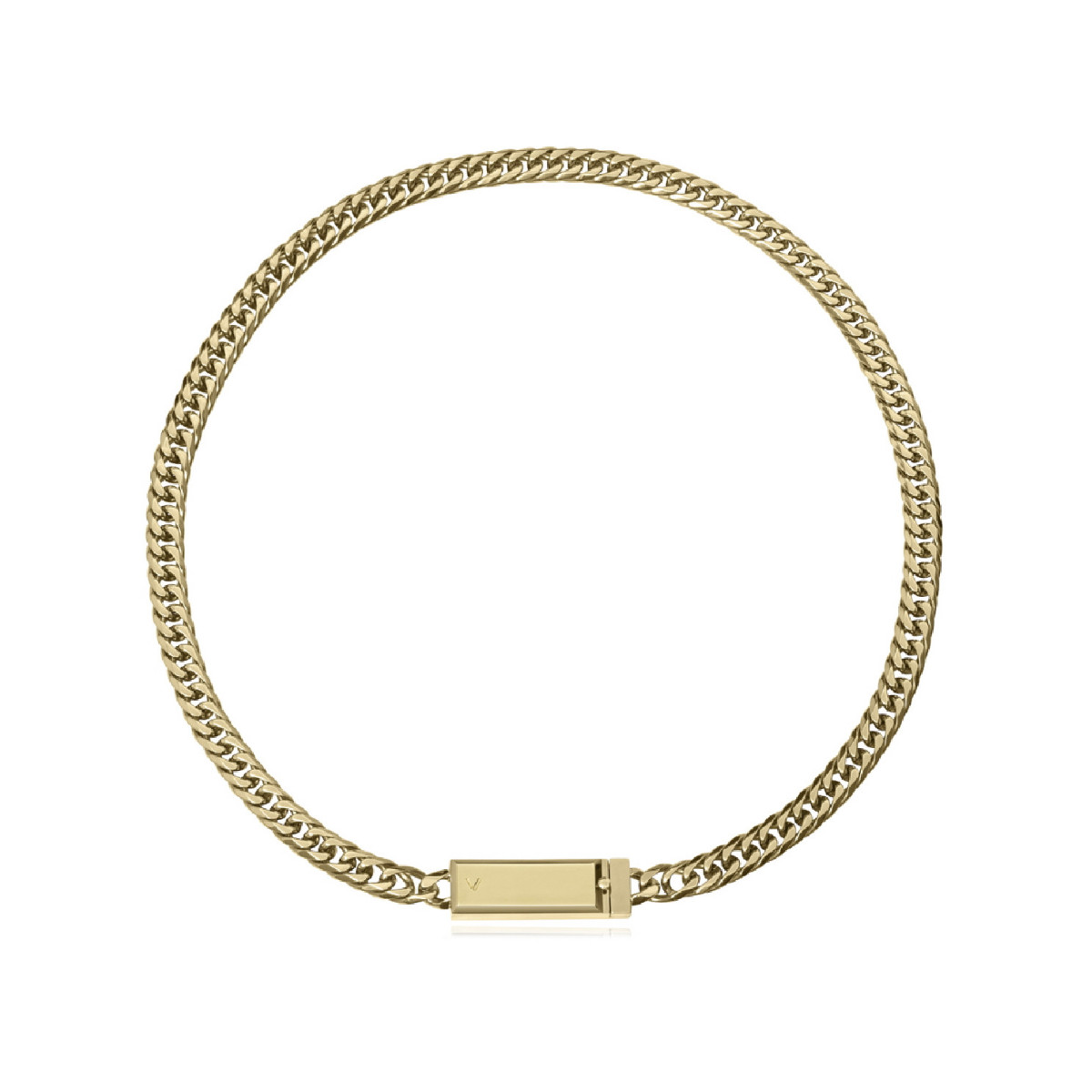 Collar Viceroy acero IP dorado 50cm para hombre y mujer colleción Abraham Mateo