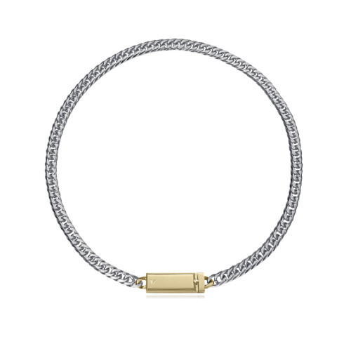 Collar Viceroy acero bitono 50cm para hombre y mujer colleción Abraham Mateo
