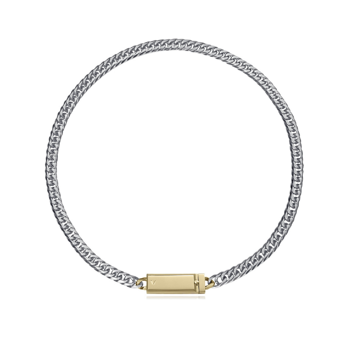 Collar Viceroy acero bitono 50cm para hombre y mujer colleción Abraham Mateo