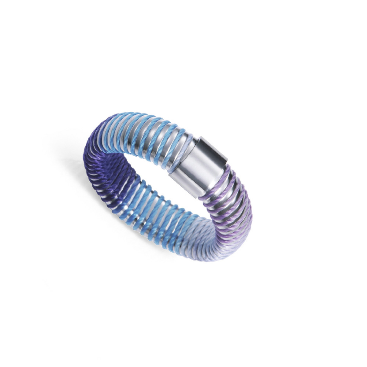 Anillo Viceroy de acero tubogas con cordón enroscado, colección Laura Escanes talla 12