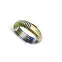 Anillo Viceroy de acero IP dorado tubogas con cordón enroscado, colección Laura Escanes talla 16