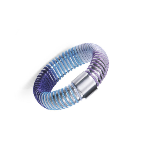 Anillo Viceroy de acero tubogas con cordón enroscado, colección Laura Escanes talla 16