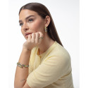 Anillo Viceroy de acero IP dorado tubogas con cordón enroscado, colección Laura Escanes talla 14