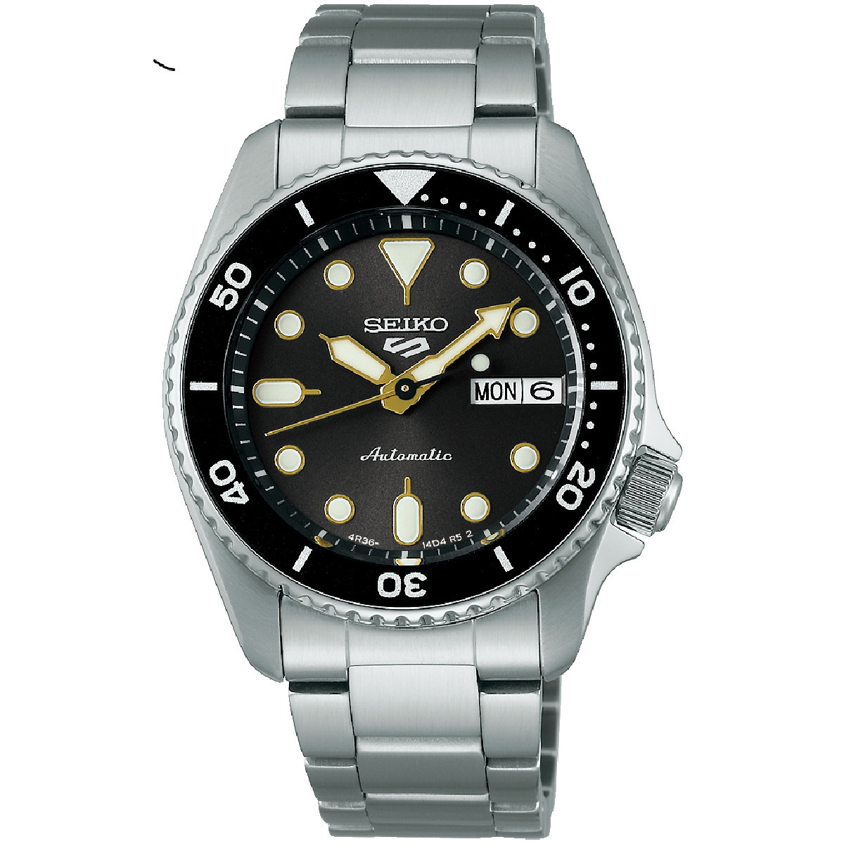 Reloj Seiko 5 Sports SKX Sports Style 38mm esfera y bisel negro