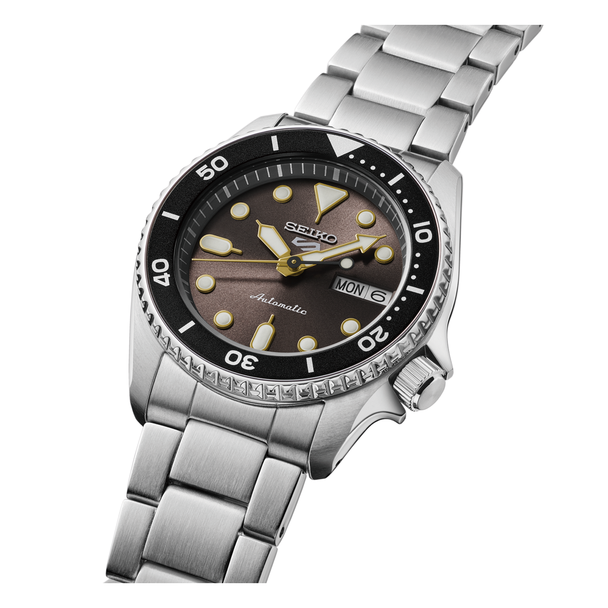 Reloj Seiko 5 Sports SKX Sports Style 38mm esfera y bisel negro
