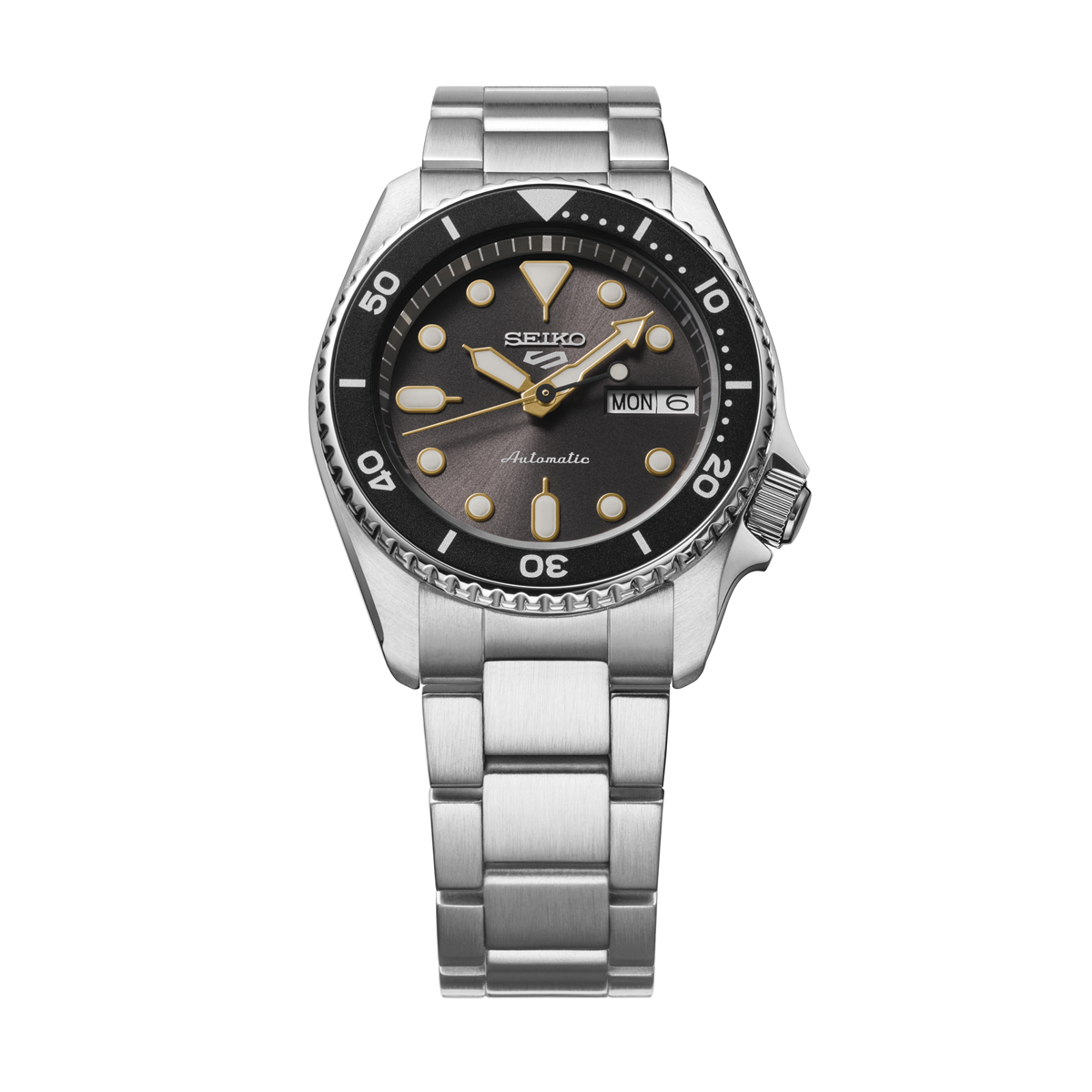 Reloj Seiko 5 Sports SKX Sports Style 38mm esfera y bisel negro