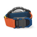 Reloj Casio G-Shock Basic Series correa textil  azul, negro y rojo