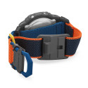 Reloj Casio G-Shock Basic Series correa textil  azul, negro y rojo