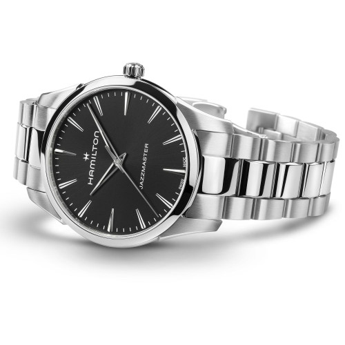 Reloj Hamilton Jazzmaster cuarzo 40mm esfera negra