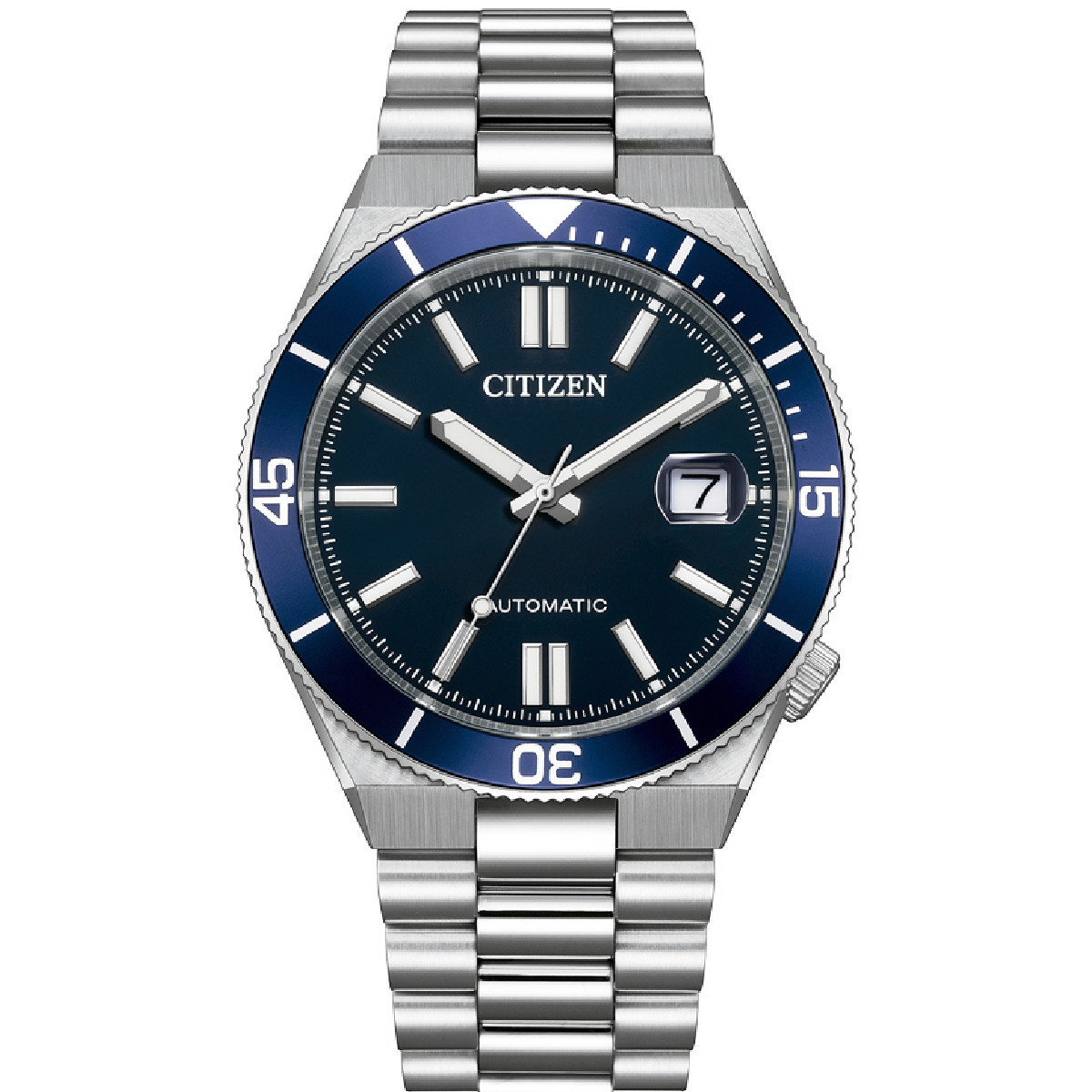 Reloj Citizen Tsuyosa Shore Auto 40mm esfera azul