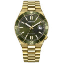 Reloj Citizen Tsuyosa Shore Auto 40mm IP dorado esfera verde Reloj Citizen Tsuyosa Shore Auto 40mm IP dorado esfera verde