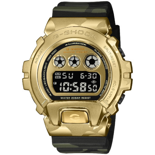 Reloj Casio G-Shock Superior Series caja dorada y correa silicona camuflaje