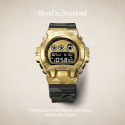 Reloj Casio G-Shock Superior Series caja dorada y correa silicona camuflaje