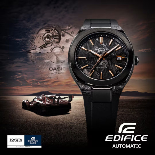 Reloj Casio Edifice Auto caja resina correa caucho
