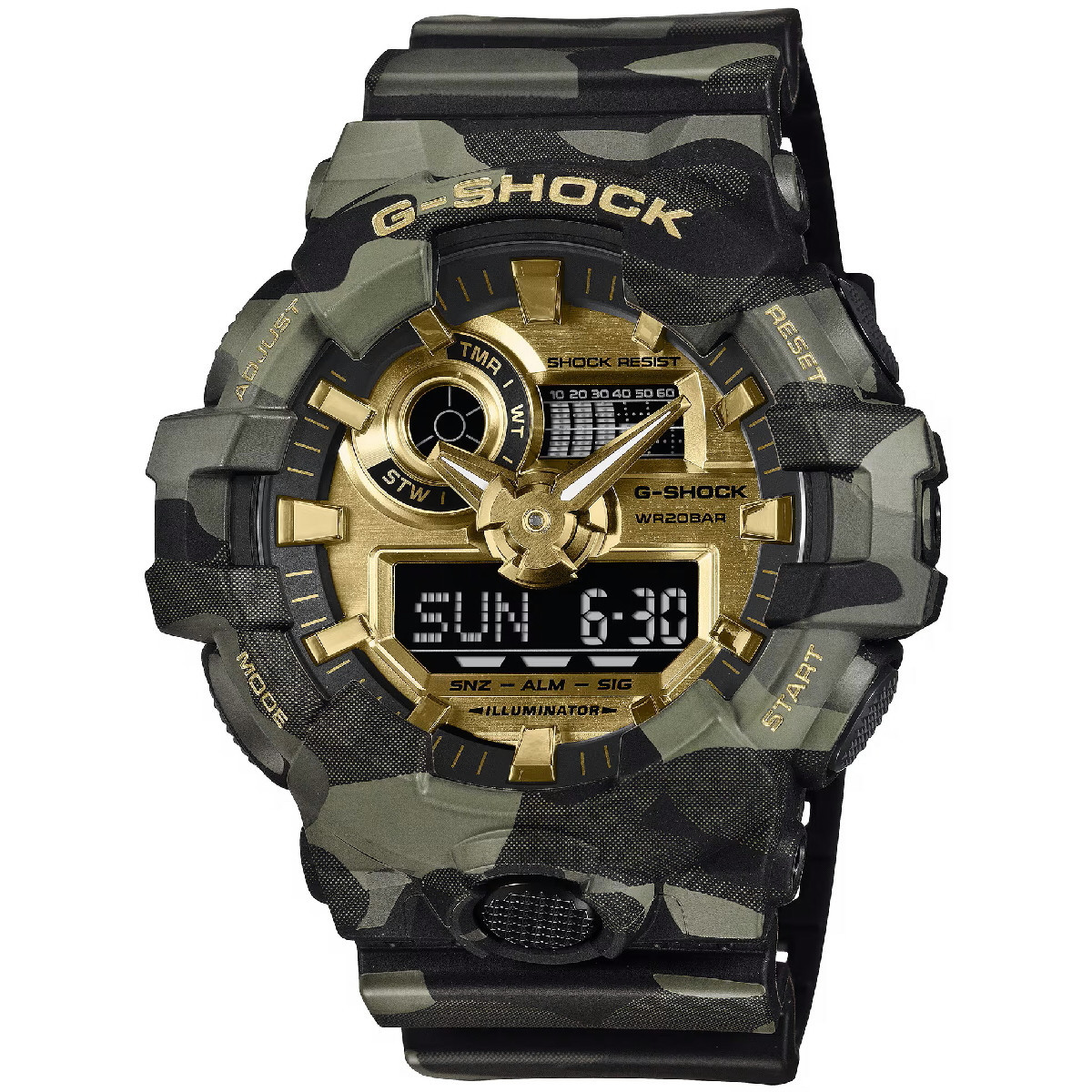 Reloj Casio G-Shock Anadigi camuflage