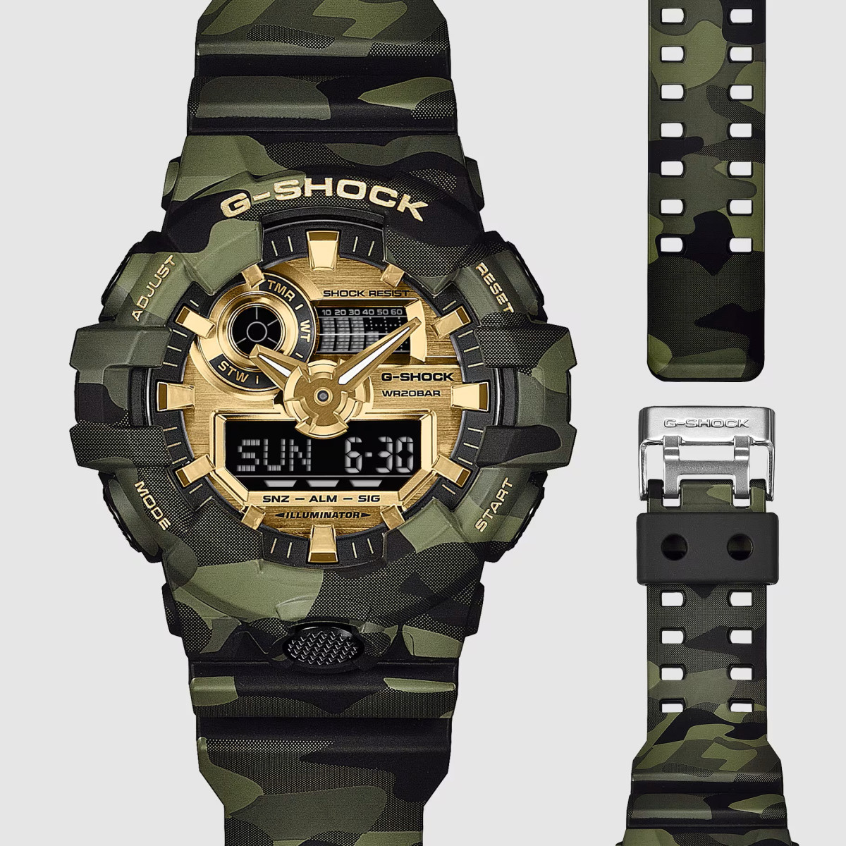 Reloj Casio G-Shock Anadigi camuflage