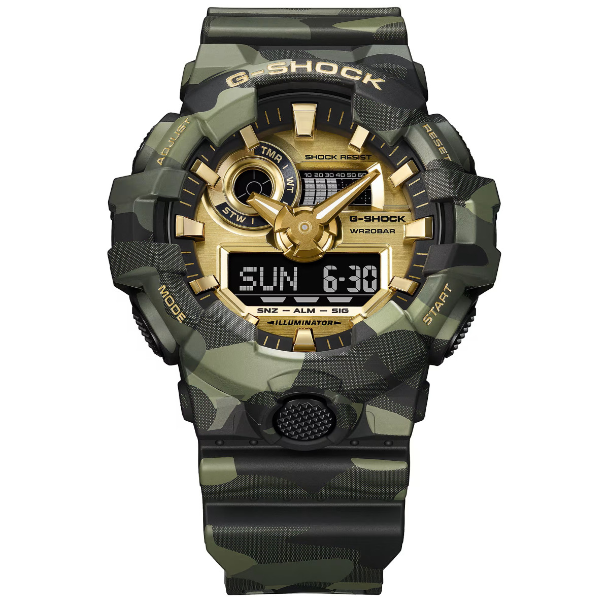 Reloj Casio G-Shock Anadigi camuflage