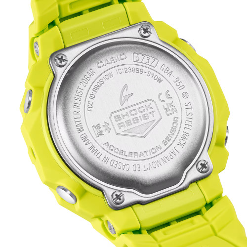 Reloj Casio G-Shock Basic Series G-SQUAD color verde y esfera azul