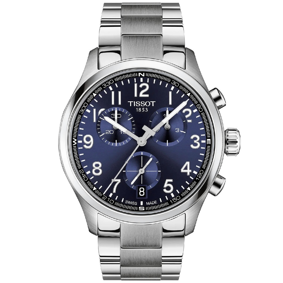 Reloj Tissot Chrono L 42mm esfera azul para hombre y mujer
