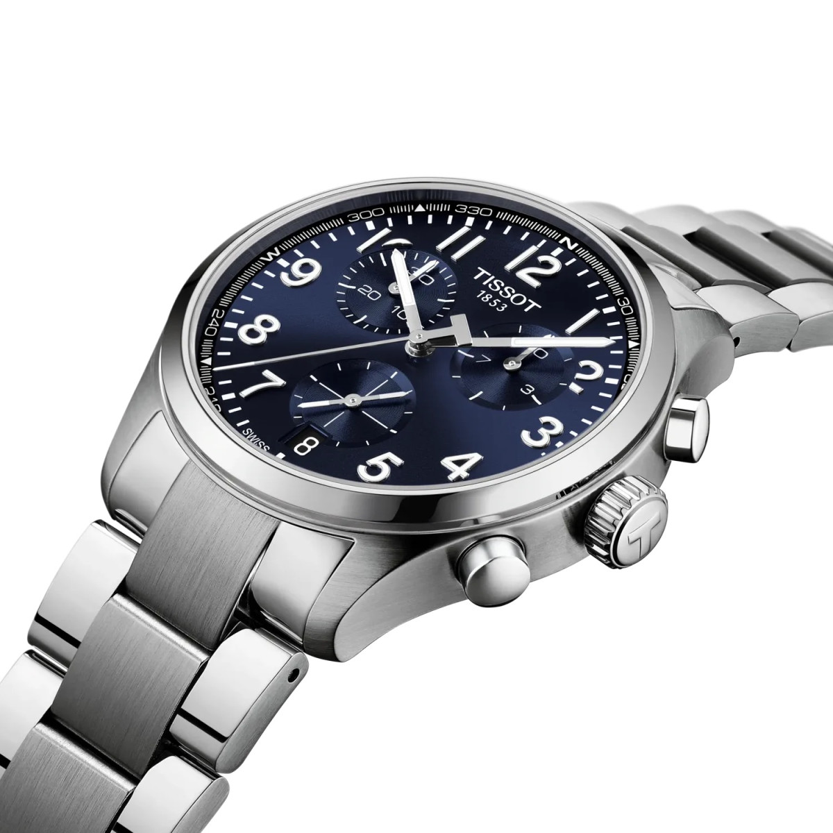Reloj Tissot Chrono L 42mm esfera azul para hombre y mujer