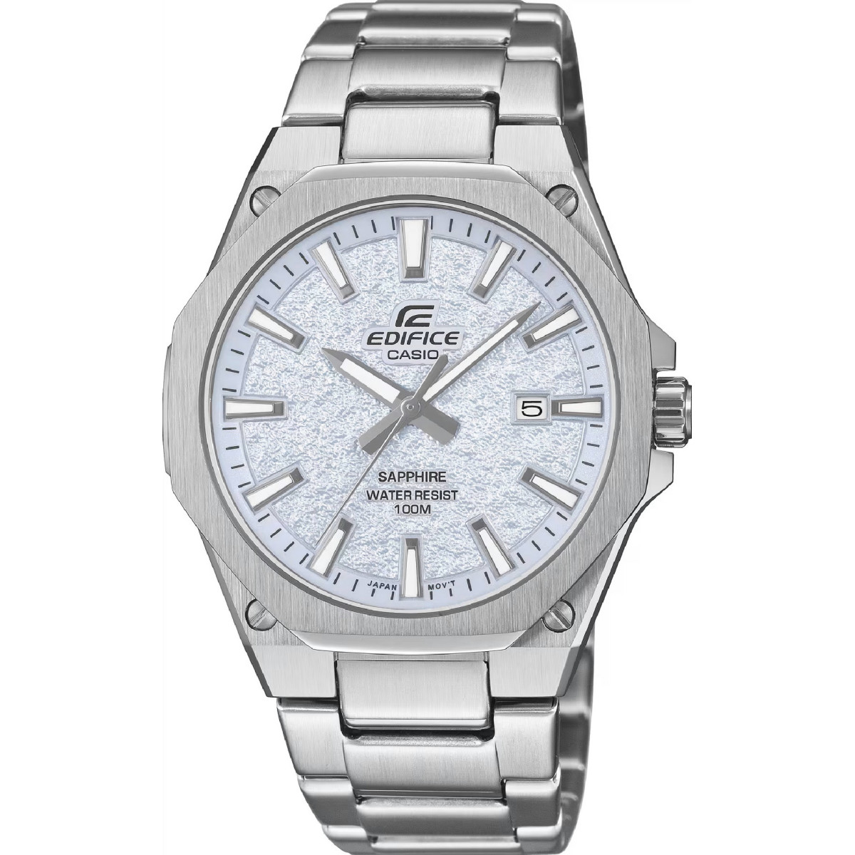 Reloj Casio Edifice para caballero esfera azul con textura