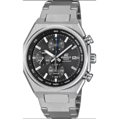 Reloj Casio Edifice Crono Solar 38.5mm esfera gris