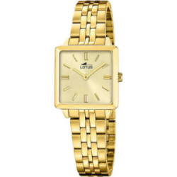 Set reloj Lotus para mujer 2Gether IP dorado 26x26mm con pulsera de acero dorado