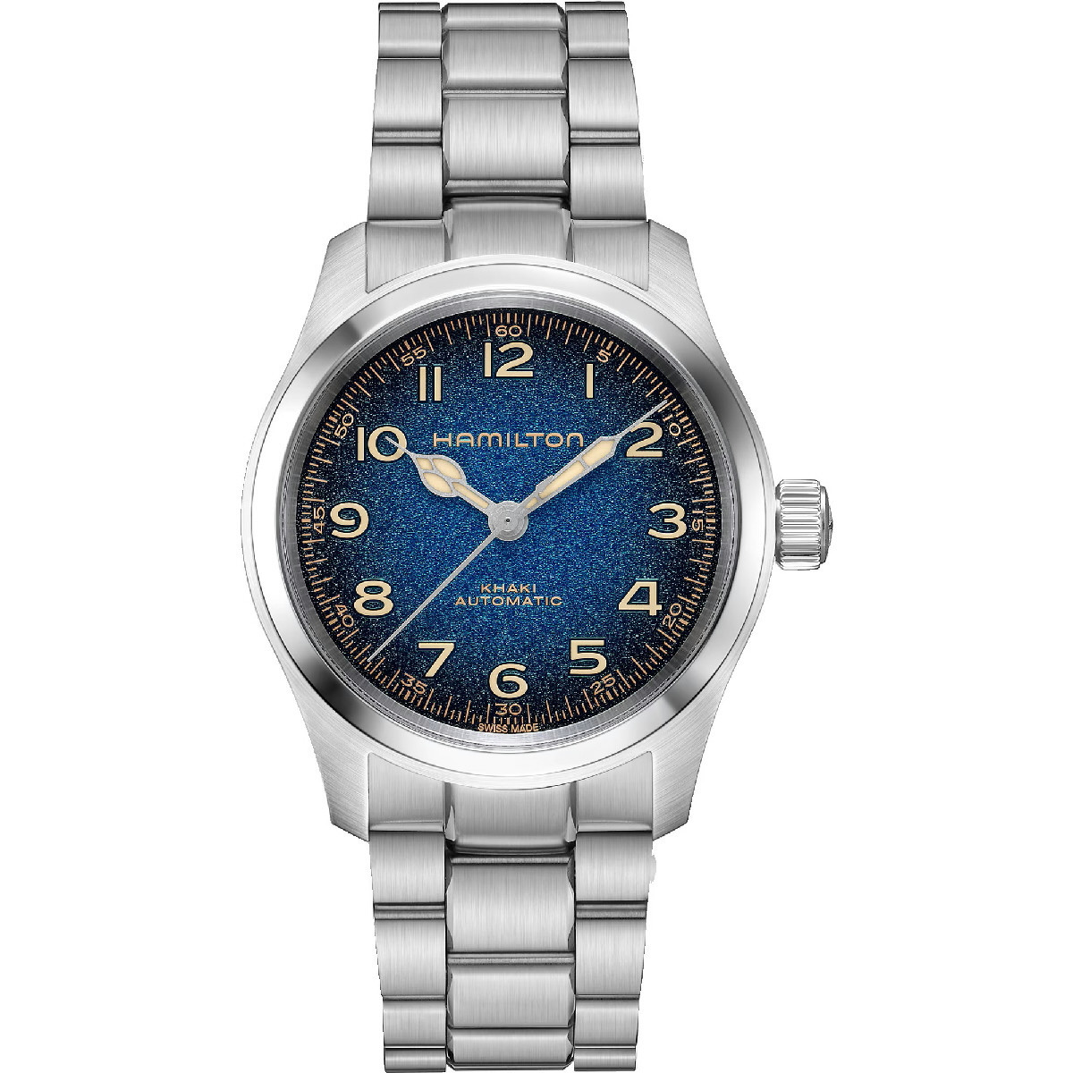 Reloj Hamilton Khaki Field Murph Auto 38mm esfera azul degradada