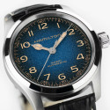 Reloj Hamilton Khaki Field Murph Auto 38mm correa de piel y esfera azul degradada Reloj Hamilton Khaki Field Murph Auto 38mm correa de piel y esfera azul degradada