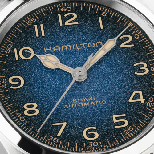 Reloj Hamilton Khaki Field Murph Auto 38mm esfera azul degradada