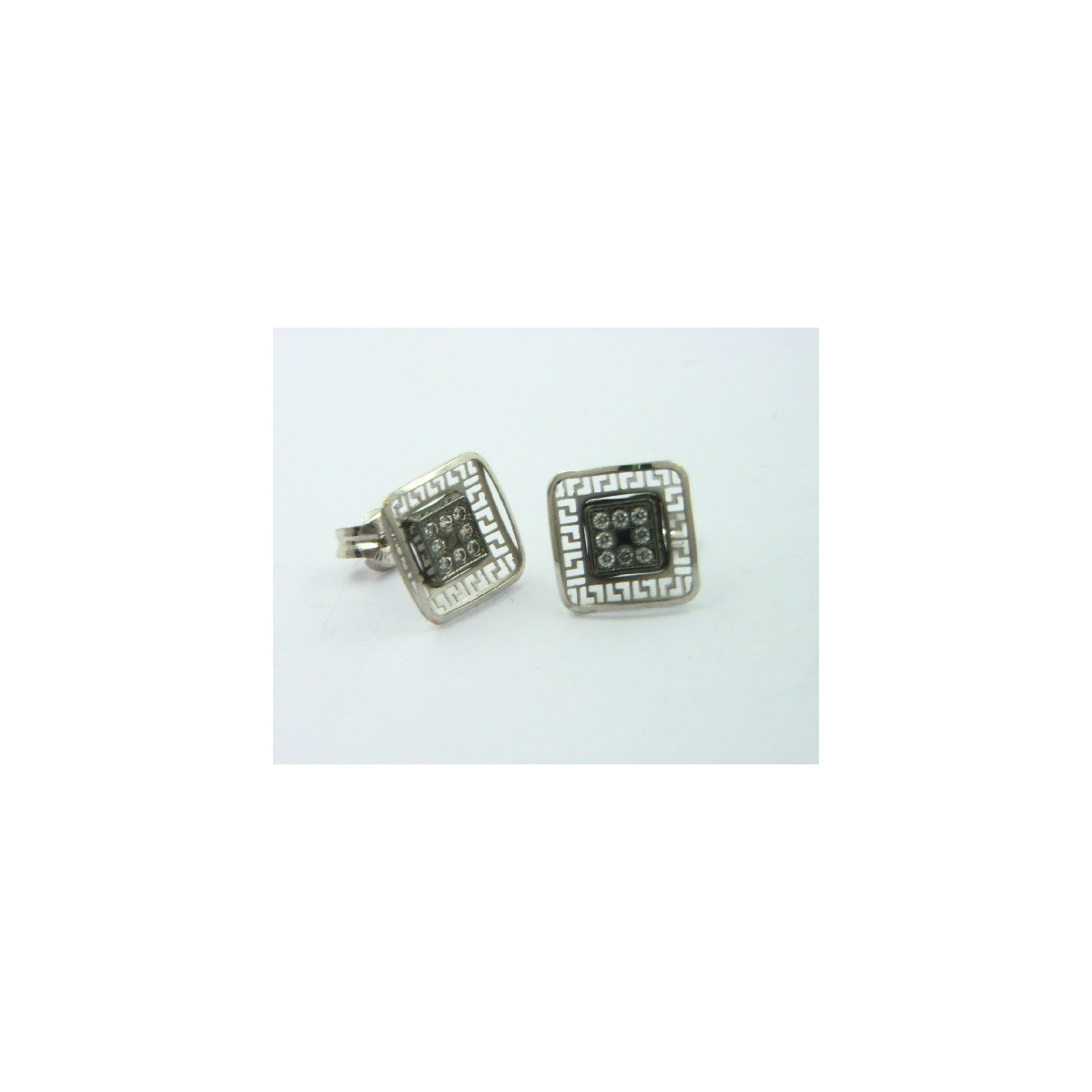 Pendientes oro blanco 750