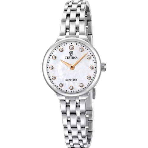 Reloj de mujer Festina Mademoiselle acero 26mm esfera nácar con circonitas
