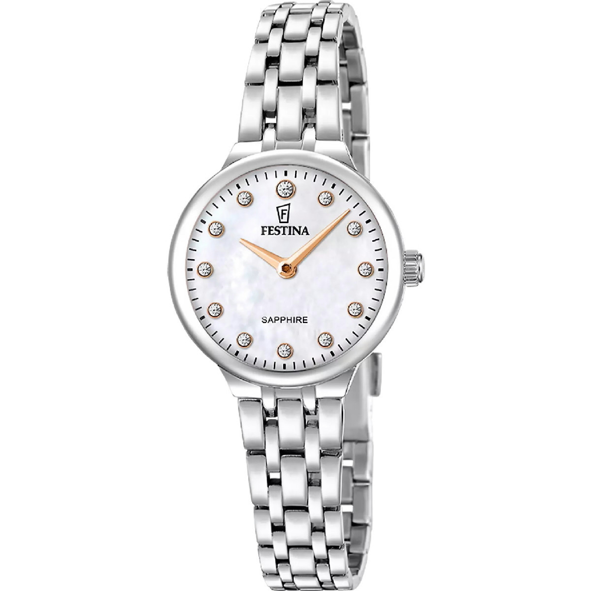 Reloj de mujer Festina Mademoiselle acero 26mm esfera nácar con circonitas