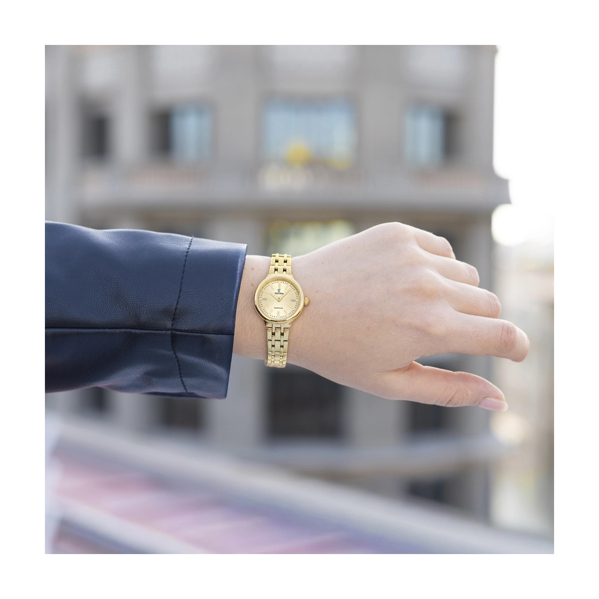Reloj de mujer Festina Mademoiselle dorado 26mm esfera champán