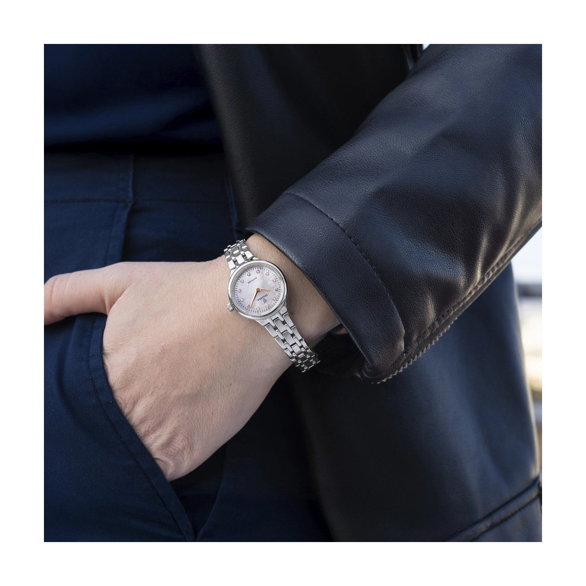 Reloj de mujer Festina Mademoiselle acero 26mm esfera nácar con circonitas