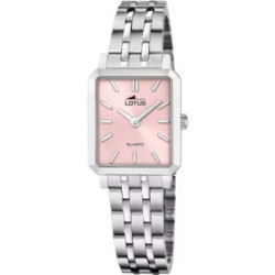 Set reloj Lotus Together para mujer esfera rosa  22x33mm con pulsera de acero