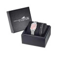 Set reloj Lotus Together para mujer esfera rosa 22x33mm con pulsera de acero Set reloj Lotus Together para mujer esfera rosa 22x33mm con pulsera de acero