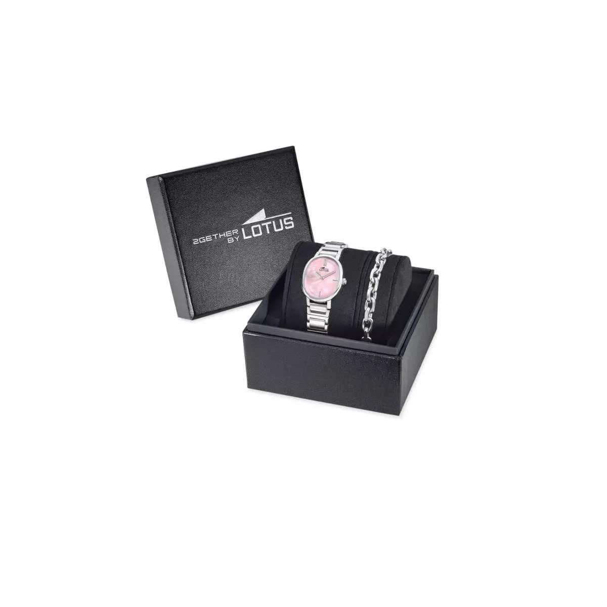 Reloj Lotus 2gether para mujer ovalado esfera de nácar rosa