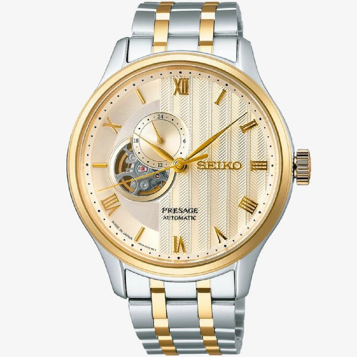 Reloj Seiko Presage Jardin Japones 4R39 Beige 41mm